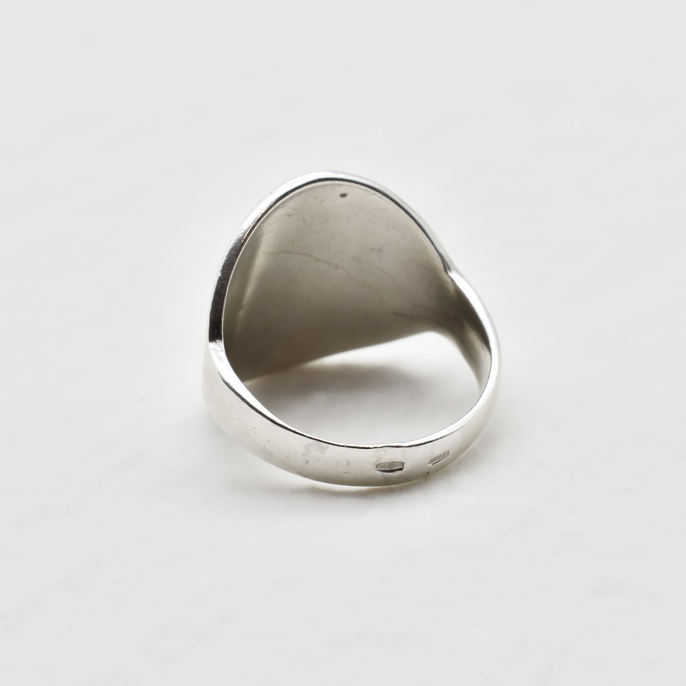 Large Flat Ring, Round Silver Ring, Mirror Ring, 925 Sterling Silver Ring, Statement Ring, Artisan Ring, Silver Flat Ring, Big Surface Ring