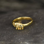 Gold Elephant Ring, Gold Plated Ring, Dainty Elephant Ring, Small Elephant Ring, Cute Ring, Lucky Ring, Good Luck Ring, Gold Vermeil Ring