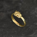 Gold Elephant Ring, Gold Plated Ring, Dainty Elephant Ring, Small Elephant Ring, Cute Ring, Lucky Ring, Good Luck Ring, Gold Vermeil Ring