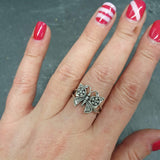 Silver Butterfly Ring - Small Butterfly Ring - Small Animal Ring