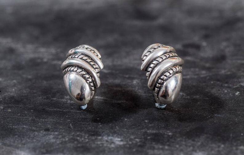 Silver Earrings, Designer Earrings, Statement Earrings, Unique Earrings, Artistic Earrings, Artisan Earrings, Solid Silver, Stud Earrings (740983418)