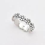 Gold Flower Band, Eternity Ring, Daisy Ring, Stackable Band, Gold Plated Band, Dainty Band, Floral Ring, Daisies Band, Gold Vermeil Ring(2)