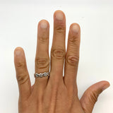 Silver Flower Band - Infinity Flower Ring - Silver Daisy Ring