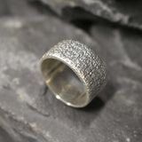 Gold Textured Ring - Gold Chunky Ring - Gold Rustic Ring