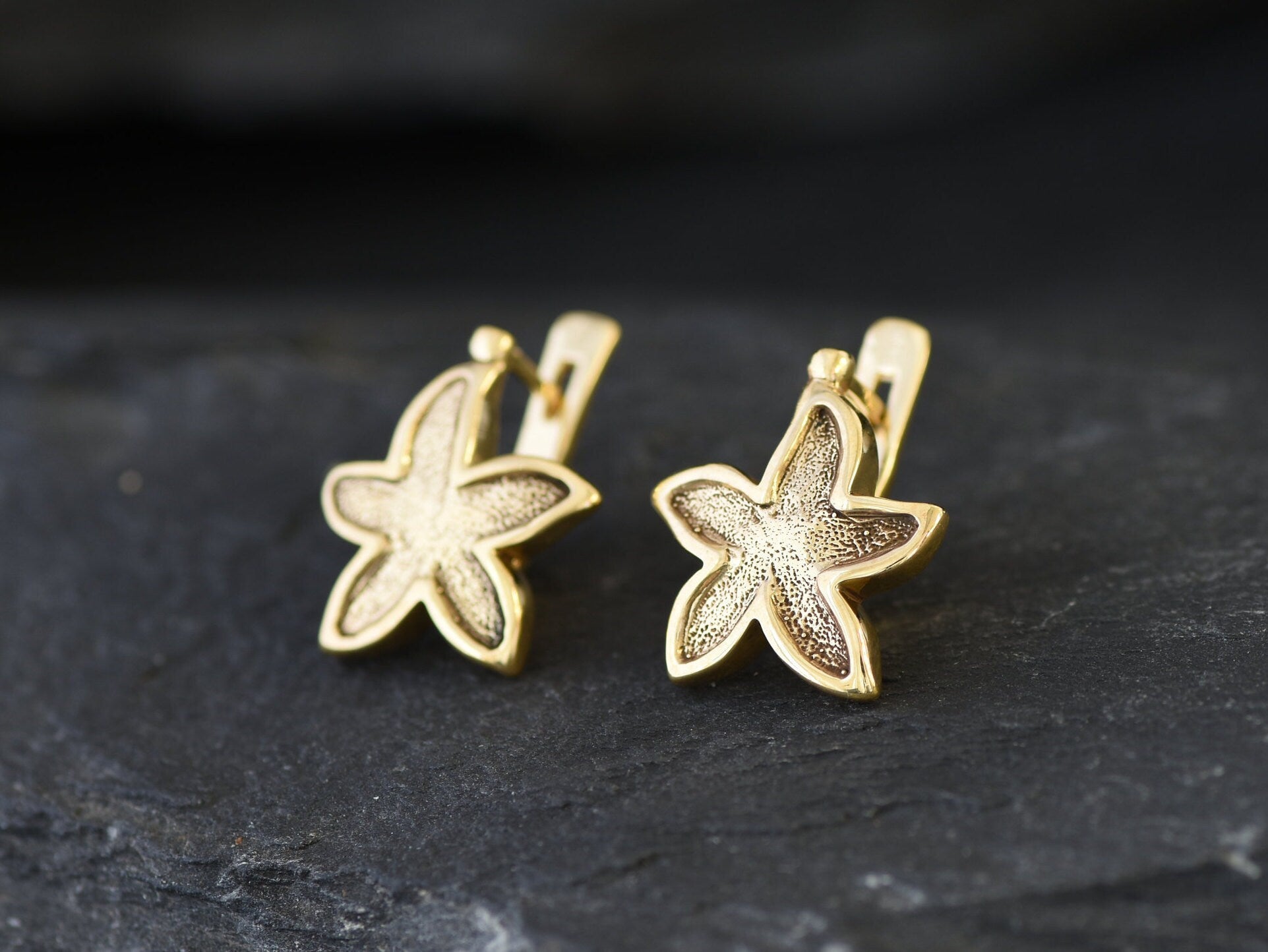 Lotus Earrings, Flower Earrings, Stud Earrings, Sterling Silver Earrings, Flower Studs, Starfish Earrings, Plumeria Earrings, Silver Studs(3)