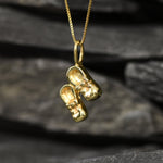 Gold Shoes Pendant, Boots Necklace, Gold Plated Pendant, Dainty Boots Pendant, Baby Boots Pendant, Ribbon Shoes Pendant, Vermeil Pendant(2)