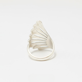 Beautifully crafted angel wing ring in 925 sterling silver, ideal for stylish everyday wear and unforgettable gift-giving occasions.