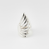 Angel Wing Ring - Silver Wing Ring -  Long Silver Ring made in 925 Sterling Silver. Ideal for everyday wear and perfect for birthday gifting and special occasions.