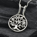 Tree of Life Necklace - Silver Tree Necklace - Family Tree Pendant