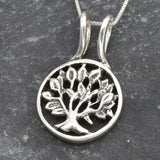 Tree of Life Necklace - Silver Tree Necklace - Family Tree Pendant