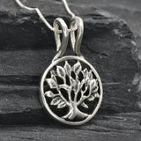 Tree of Life Necklace - Silver Tree Necklace - Family Tree Pendant