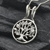 Tree of Life Necklace - Silver Tree Necklace - Family Tree Pendant