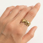 Gold Elephant Ring - Delicate 18k Gold Vermeil Elephant Jewelry for everyday elegance and thoughtful gifts.