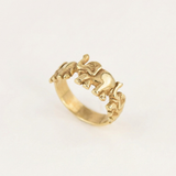 Charming Gold Elephant Ring - Beautifully crafted in 18k Gold Vermeil for all occasions and a unique accessory choice.
