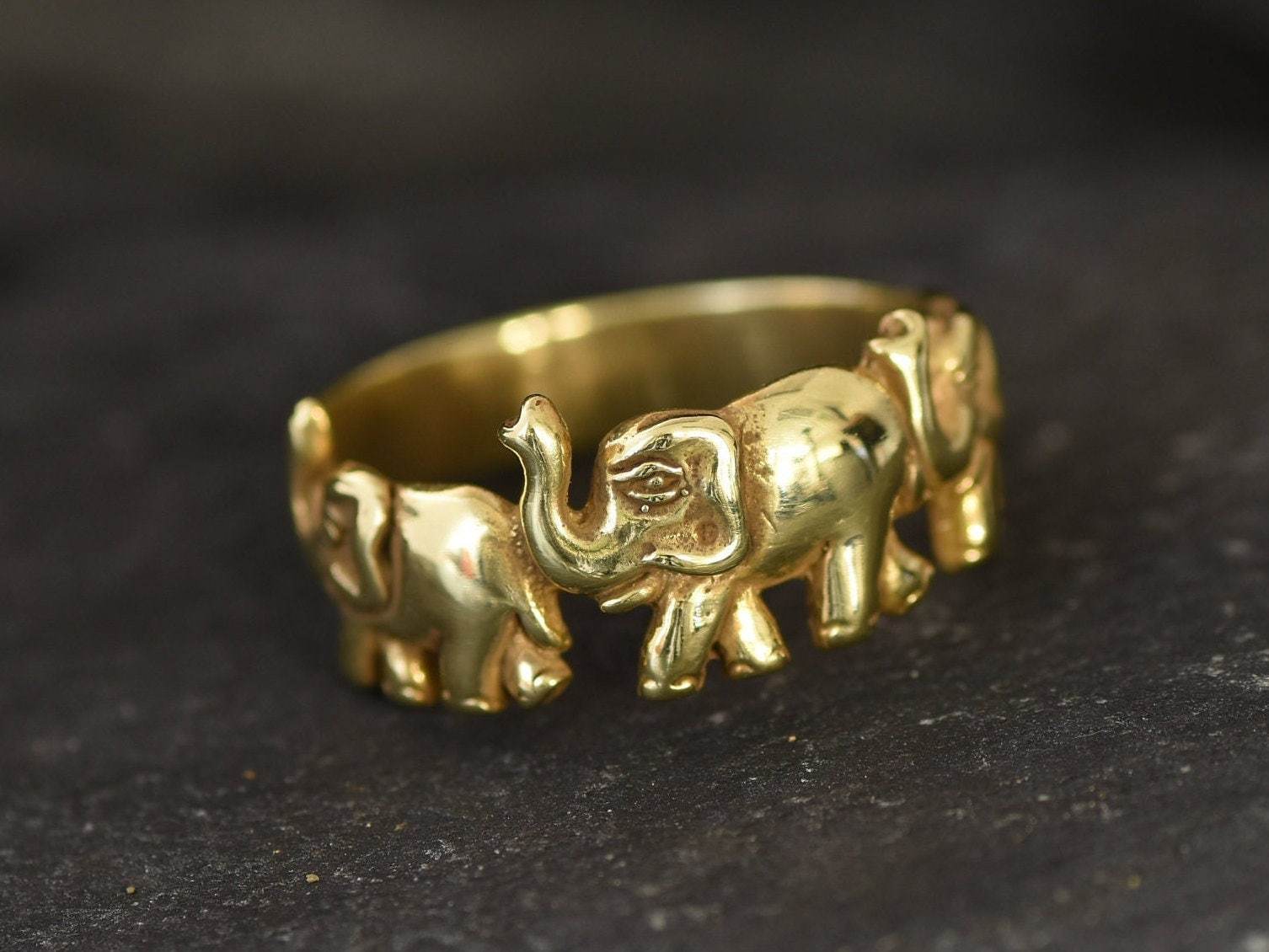 Silver Elephant Ring, Elephant Ring, Solid Silver Ring, Lucky Ring, Elephant Band, Oriental Ring, Vintage Animal Ring, Vintage Silver Ring(2)