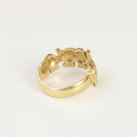 Elegant Gold Elephant Ring - Crafted in 18k Gold Vermeil, perfect for adding charm to your collection and special gift giving.