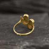 Gold Baby Shoes Ring - Mom Charm Ring, Cute Gold Ring