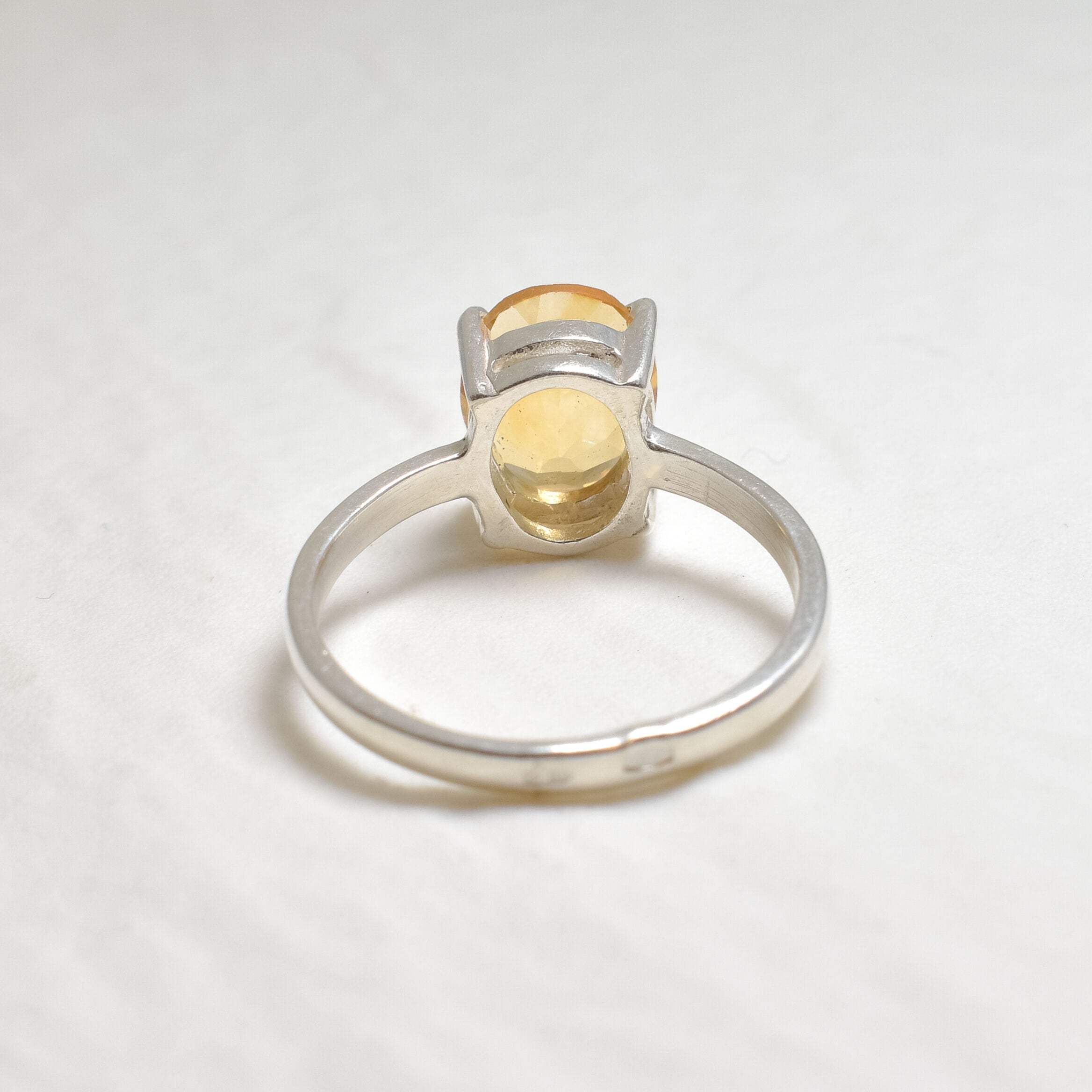 Citrine Ring, Natural Citrine, Solitaire Ring, November Birthstone, 3 Carat Ring, Promise Ring, Oval Ring, Proposal Ring,  Solid Silver Ring