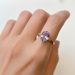 Adina Stone material options for 925 Sterling Silver, 18K Yellow Gold Vermeil, 18K White Gold Vermeil, 18K Rose Gold Vermeil.