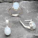 Lovely 925 Sterling Silver Ring adorned with a brilliant Oval Natural Aquamarine, a unique gift for daily wear and cherished moments.