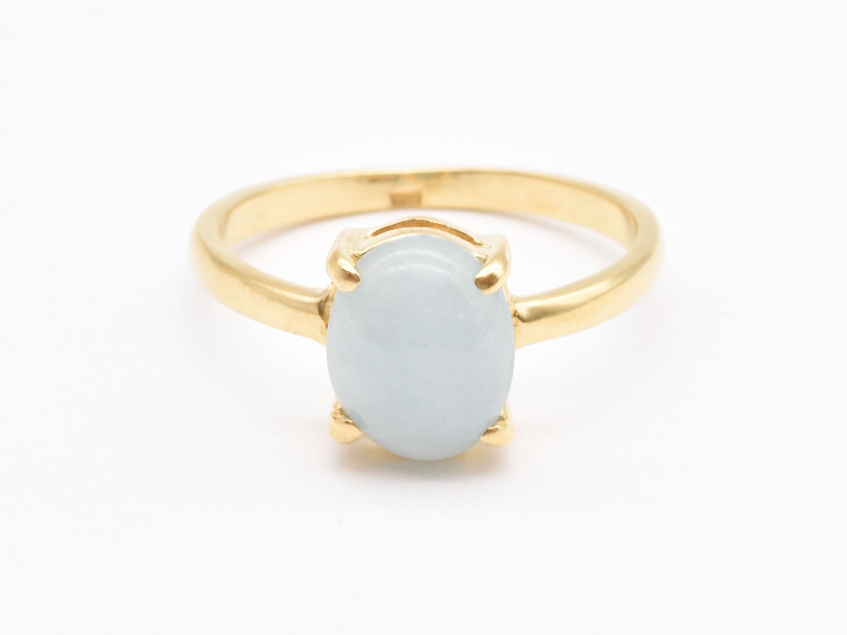 Blue Aqua Ring, Natural Aquamarine, Solitaire Ring, March Birthstone, 3 Carat Ring, Aquamarine Ring, Simple Blue Ring, Sterling Silver Ring(1)