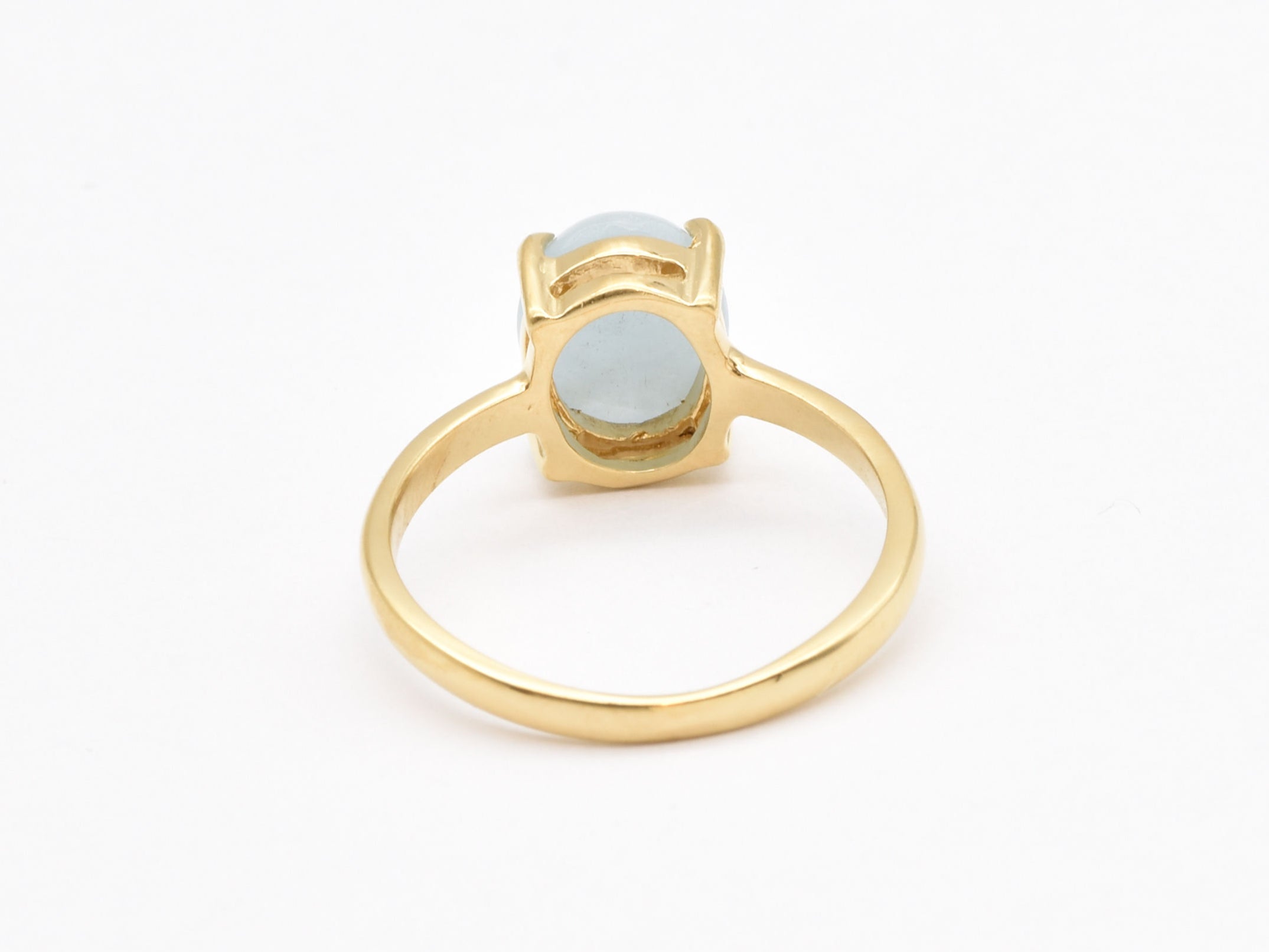 Blue Aqua Ring, Natural Aquamarine, Solitaire Ring, March Birthstone, 3 Carat Ring, Aquamarine Ring, Simple Blue Ring, Sterling Silver Ring(1)