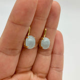 Aquamarine Earrings, Natural Aquamarine, March Birthstone, Vintage Blue Studs, Blue Stone Earrings, Aquamarine Studs, Solid Silver Studs(1)