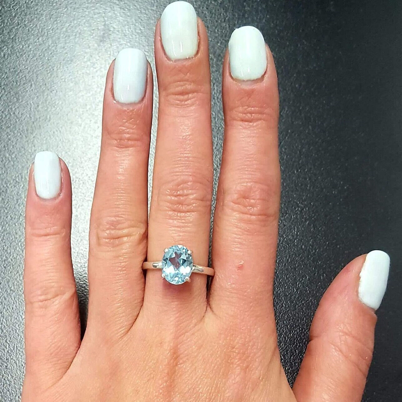 Dazzling Blue Topaz Vintage Oval Ring in 925 Sterling Silver - Ideal for everyday wear and memorable gifting needs.