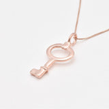 Gold Key Necklace, Key Pendant, Vintage Key Pendant, Vermeil Key Necklace, Dainty Key Pendant, Birthday Gift, Minimalist Key Necklace, Gift(2)
