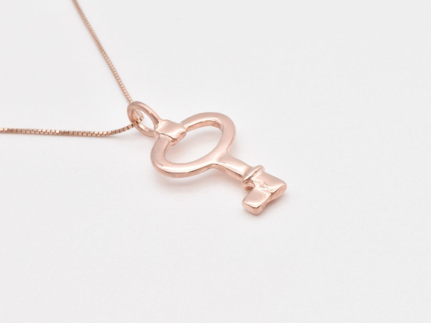 Gold Key Necklace, Key Pendant, Vintage Key Pendant, Vermeil Key Necklace, Dainty Key Pendant, Birthday Gift, Minimalist Key Necklace, Gift(2)