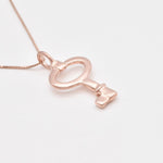 Gold Key Necklace, Key Pendant, Vintage Key Pendant, Vermeil Key Necklace, Dainty Key Pendant, Birthday Gift, Minimalist Key Necklace, Gift(2)