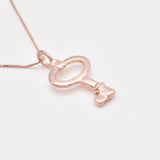 Gold Key Necklace, Key Pendant, Vintage Key Pendant, Vermeil Key Necklace, Dainty Key Pendant, Birthday Gift, Minimalist Key Necklace, Gift(2)