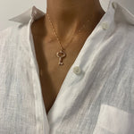 Gold Key Necklace, Key Pendant, Vintage Key Pendant, Vermeil Key Necklace, Dainty Key Pendant, Birthday Gift, Minimalist Key Necklace, Gift(2)