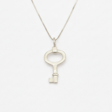 Silver Key Pendant - Key Necklace - Artistic Necklace made in 925 Sterling Silver. Ideal for everyday wear and perfect for birthday gifting and special occasions.