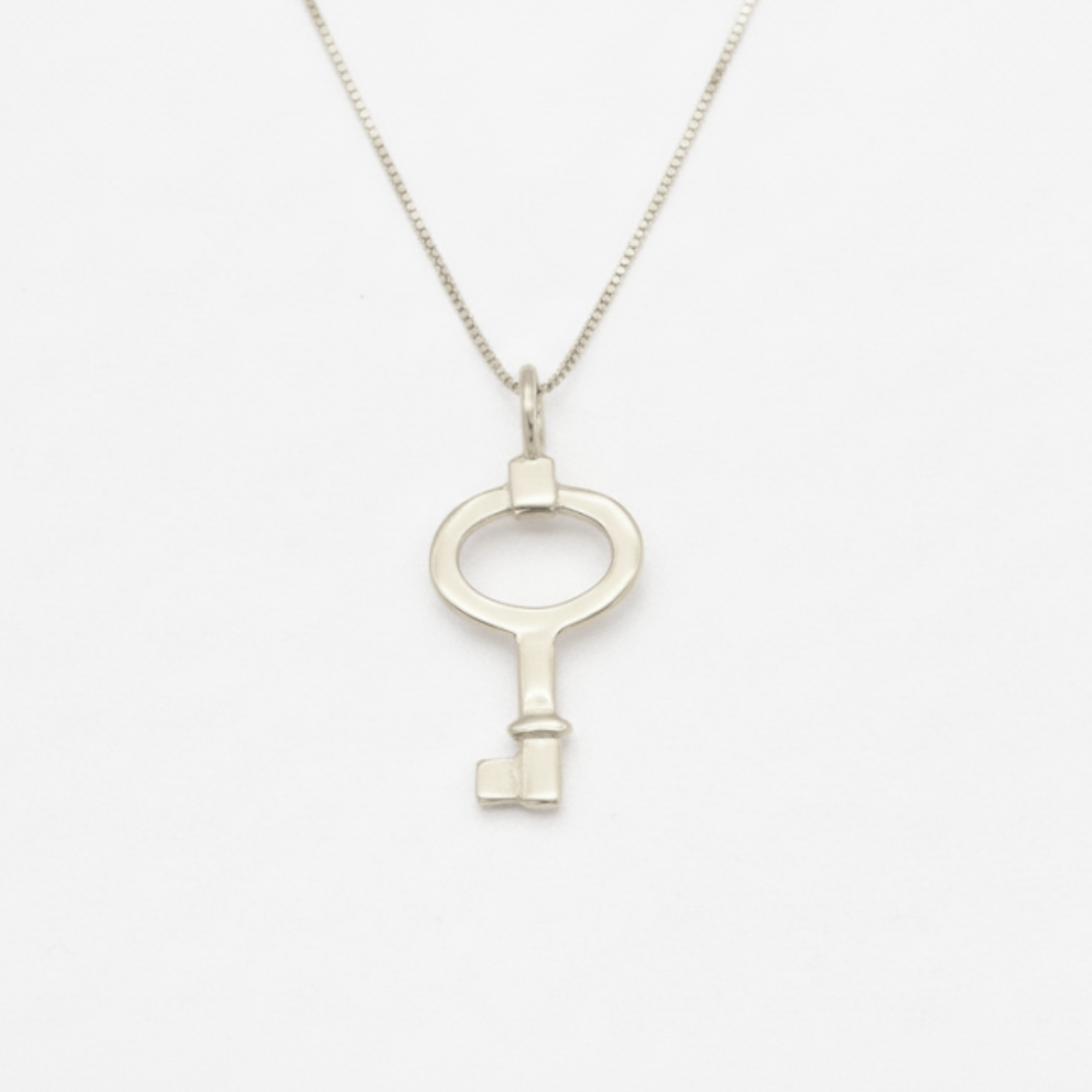 Silver Key Pendant - Key Necklace - Artistic Necklace made in 925 Sterling Silver. Ideal for everyday wear and perfect for birthday gifting and special occasions.
