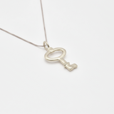 Silver Key Pendant - Stylish 925 Sterling Silver necklace, ideal for daily wear, gifting, and celebrating special occasions.