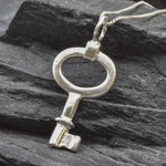 Gold Key Necklace, Key Pendant, Vintage Key Pendant, Vermeil Key Necklace, Dainty Key Pendant, Birthday Gift, Minimalist Key Necklace, Gift(3)