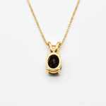Elegant black onyx pendant in 18k Gold Vermeil, perfect for enhancing your daily style or celebrating special moments.