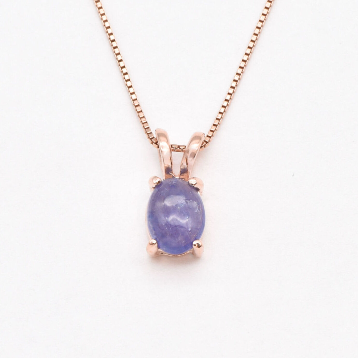 Gold Tanzanite Pendant, Natural Tanzanite, December Birthstone, Tanzanite Necklace, Dainty Oval Pendant, Blue Stone Pendant, Gold Vermeil(2)