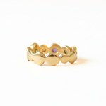 Colorful Tourmaline Bubble Band Ring in 18k Gold Vermeil - Perfect for daily wear, special occasions, and thoughtful gifting.