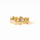 Colorful Tourmaline Bubble Band Ring in 18k Gold Vermeil - Perfect for daily wear, special occasions, and thoughtful gifting.