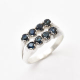 Natural Sapphire Ring made in 925 Sterling Silver with Round Natural Blue Sapphire in Prong setting, September Birthstone gift idea, symbolizes sincerity, truth, and faithfulness, ideal for everyday wear and perfect for birthday gifting and special occasions.