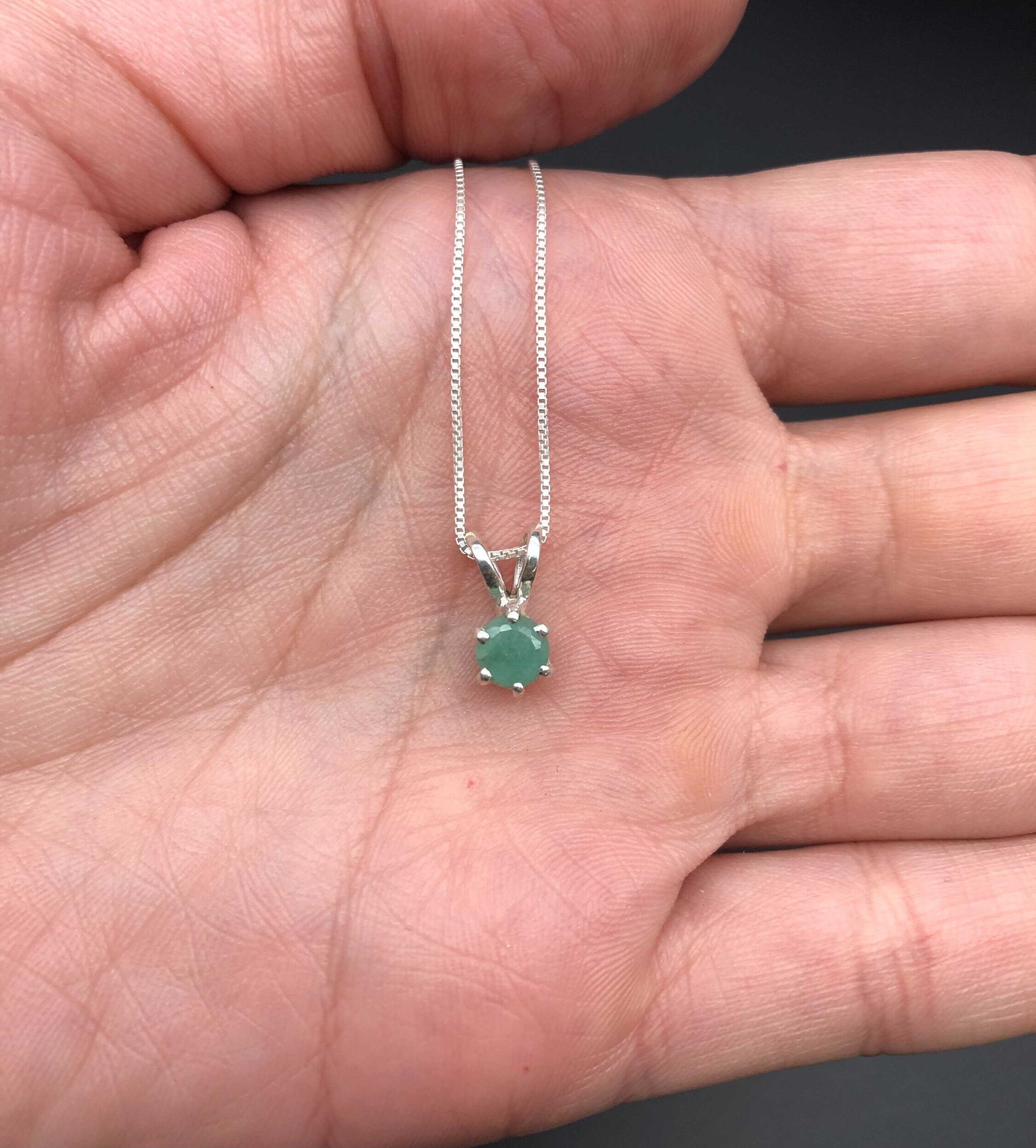 Small clearance emerald pendant