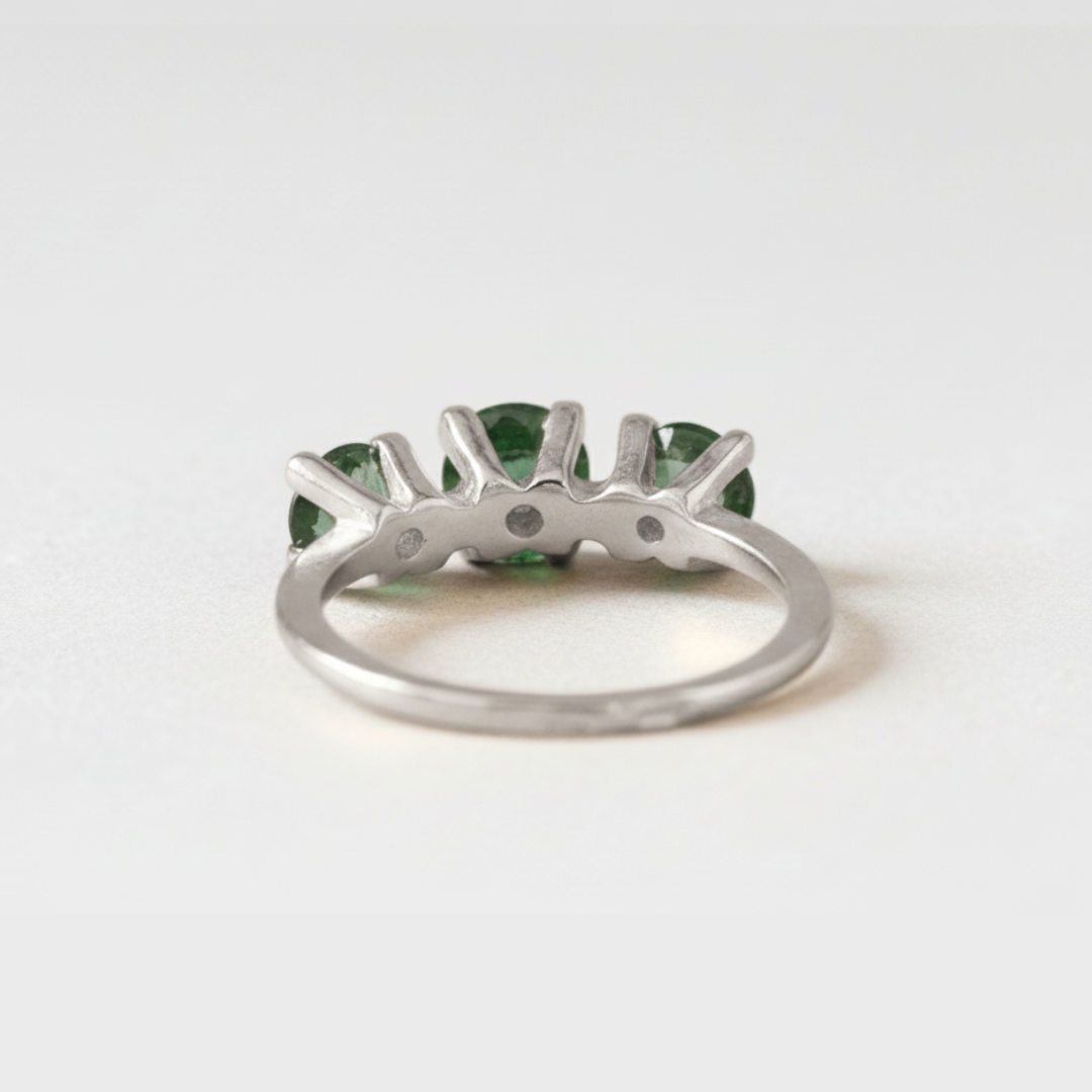 Adina Stone material options for 925 Sterling Silver, 18K Yellow Gold Vermeil, 18K White Gold Vermeil, 18K Rose Gold Vermeil.