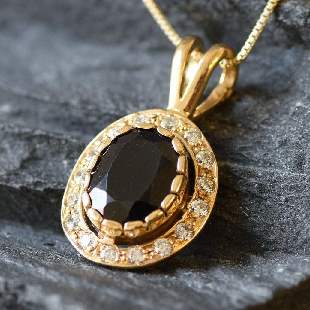 Black Onyx Gold Necklace - Leon & Ray