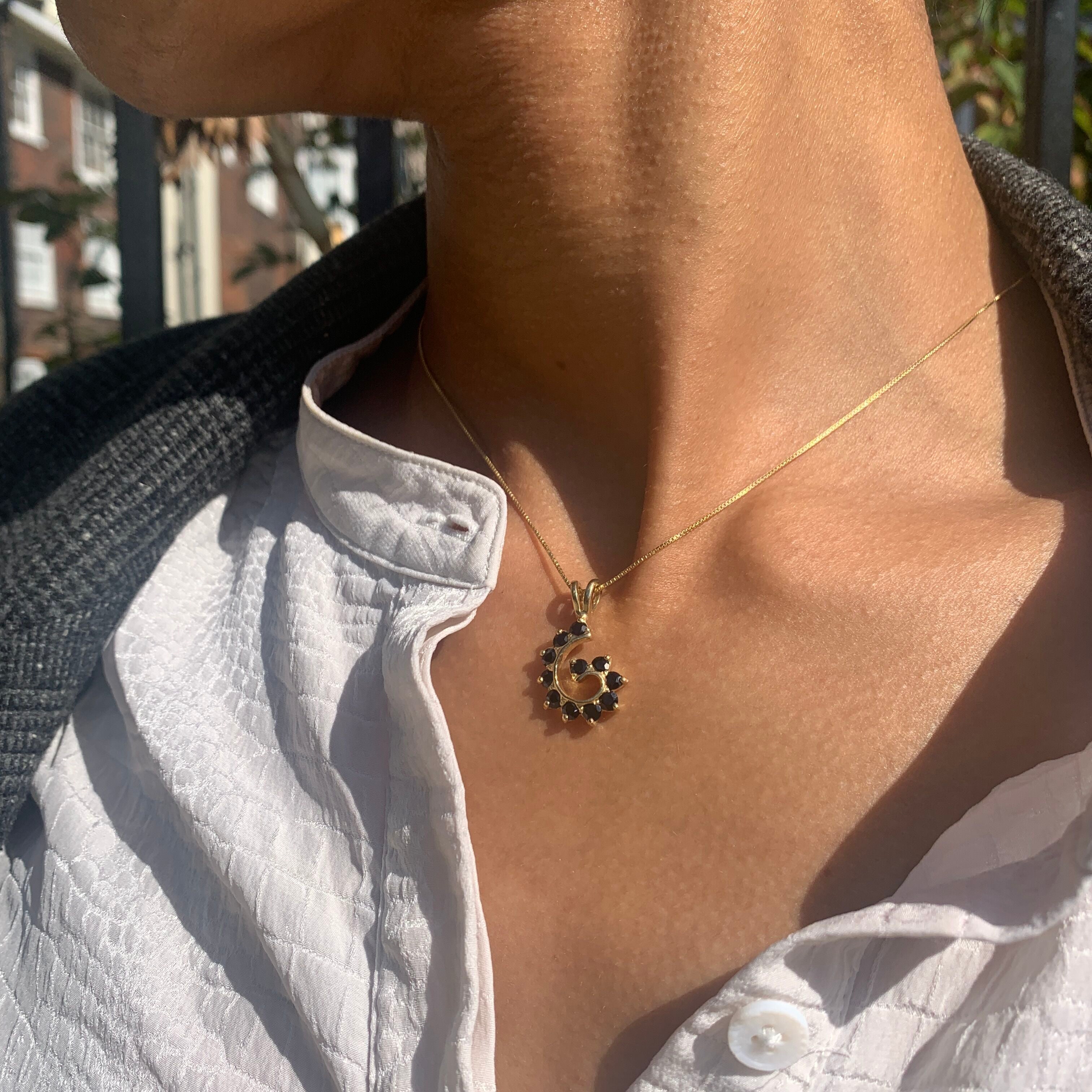 2299-P-nONY: Gold Vermeil 18k Natural Onyx