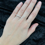 Pink Diamond Ring - Rose Gold Band - Stackable Diamond Ring