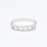 Gold Diamond Ring, Diamond Ring, Created Diamond, Gold Eternity Ring, Sparkly Gold Ring, White Gold Ring, Half Eternity Ring, Diamond Band(3)