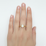 Adina Stone material options for 925 Sterling Silver, 18K Yellow Gold Vermeil, 18K White Gold Vermeil, 18K Rose Gold Vermeil.