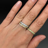 Blue Topaz Ring - Sky Blue Ring - Vintage Eternity Band